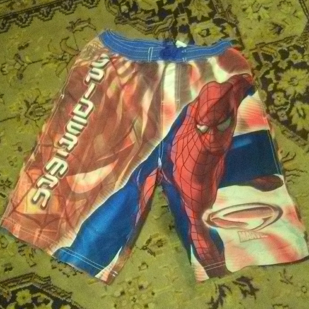Spiderman swim trunks
